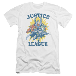 Justice League Lets Do This Men's Premium Slim Fit T-Shirt Men's Premium Slim Fit T-Shirt Justice League   