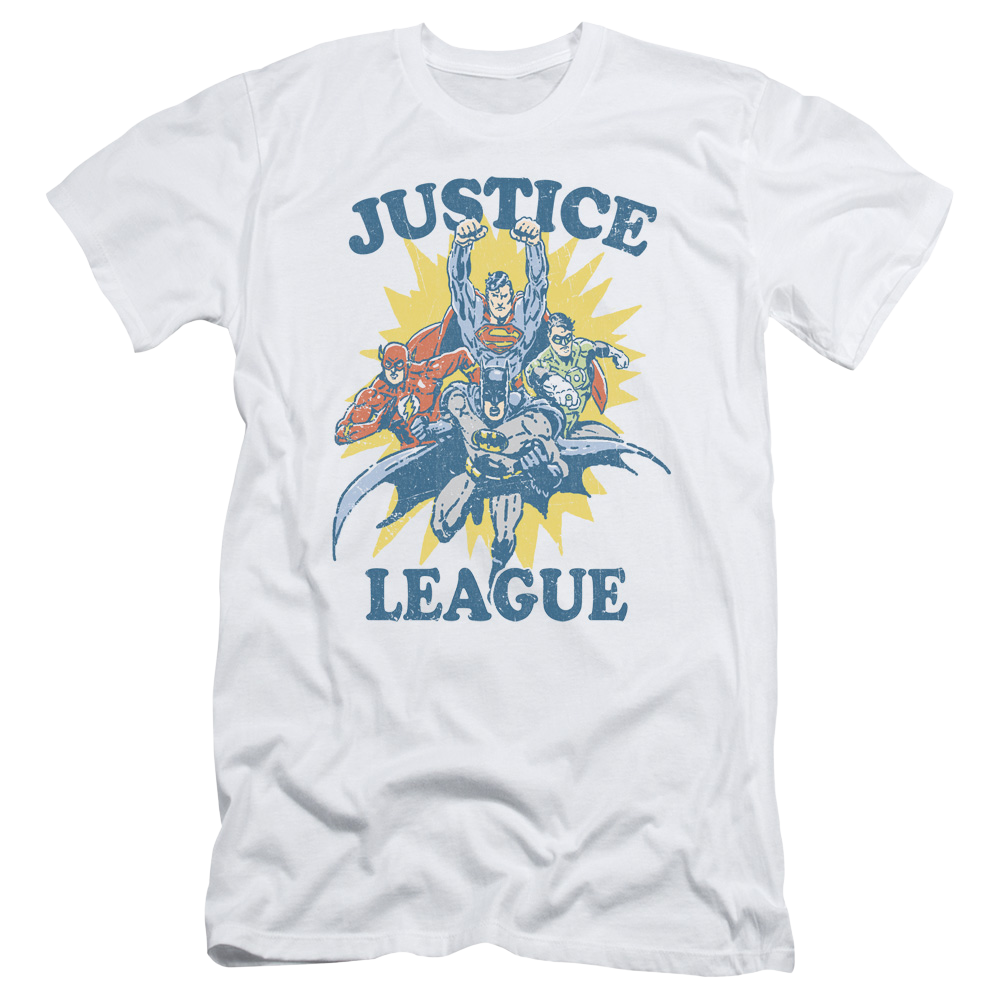 Justice League Lets Do This Men's Slim Fit T-Shirt Men's Slim Fit T-Shirt Justice League   