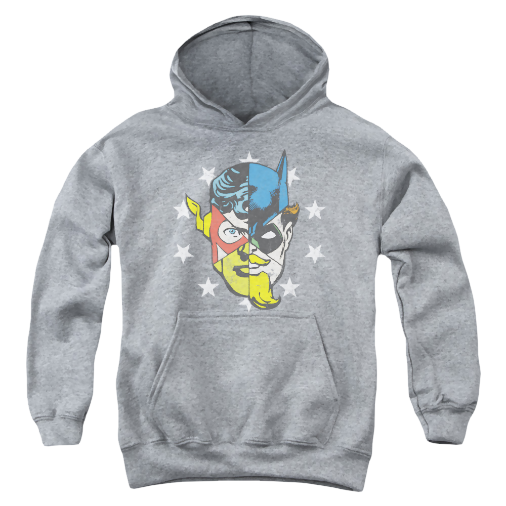 Justice League Face Off - Youth Hoodie Youth Hoodie (Ages 8-12) Justice League   