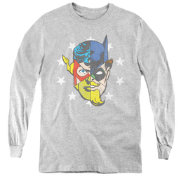 Justice League Face Off - Youth Long Sleeve T-Shirt Youth Long Sleeve T-Shirt Justice League   