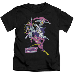Justice League Colorful League - Kid's T-Shirt Kid's T-Shirt (Ages 4-7) Justice League   