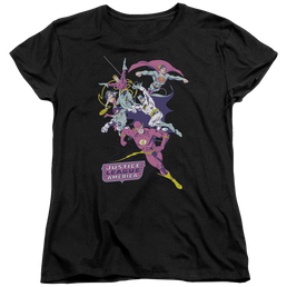 Justice League Colorful League Women's T-Shirt Women's T-Shirt Justice League   