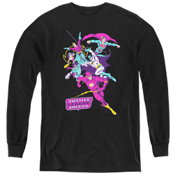 Justice League Colorful League - Youth Long Sleeve T-Shirt Youth Long Sleeve T-Shirt Justice League   
