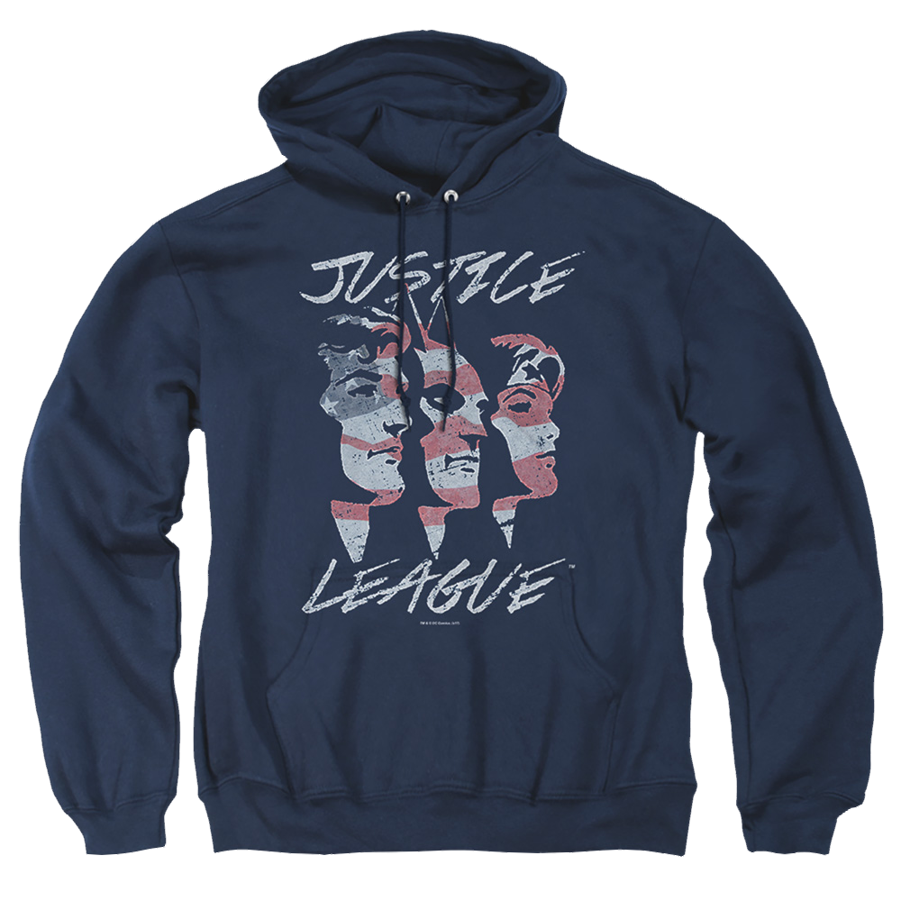 Justice League Justice For America Pullover Hoodie Pullover Hoodie Justice League   