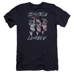Justice League Justice For America Men's Premium Slim Fit T-Shirt Men's Premium Slim Fit T-Shirt Justice League   