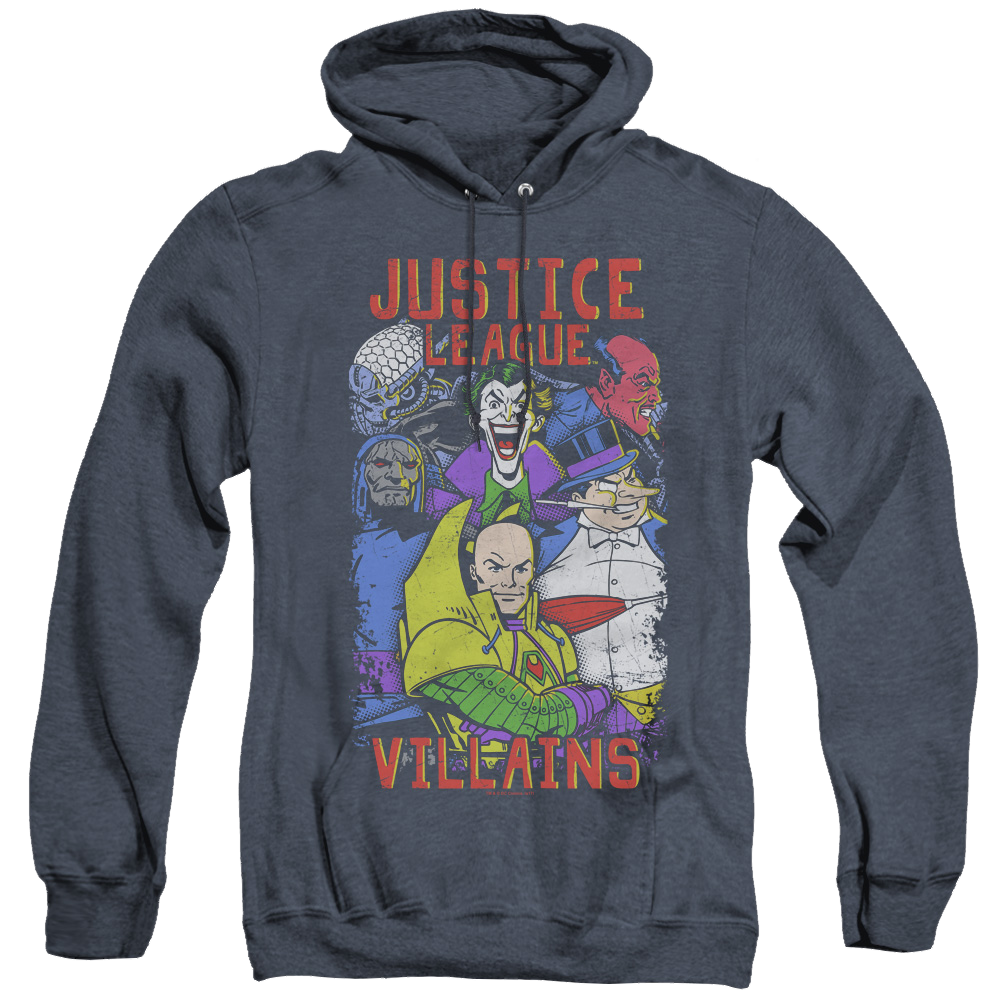 Justice League Villains - Heather Pullover Hoodie Heather Pullover Hoodie Justice League   