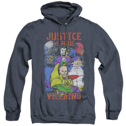 Justice League Villains - Heather Pullover Hoodie Heather Pullover Hoodie Justice League   