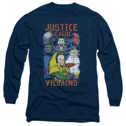 Justice League Villains Men's Long Sleeve T-Shirt Men's Long Sleeve T-Shirt Justice League   
