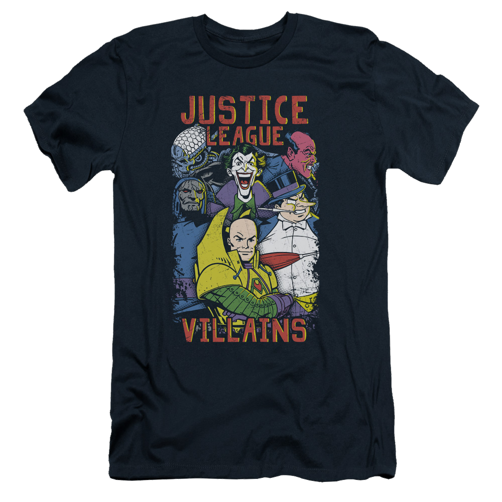 Justice League Villains Men's Slim Fit T-Shirt Men's Slim Fit T-Shirt Justice League   