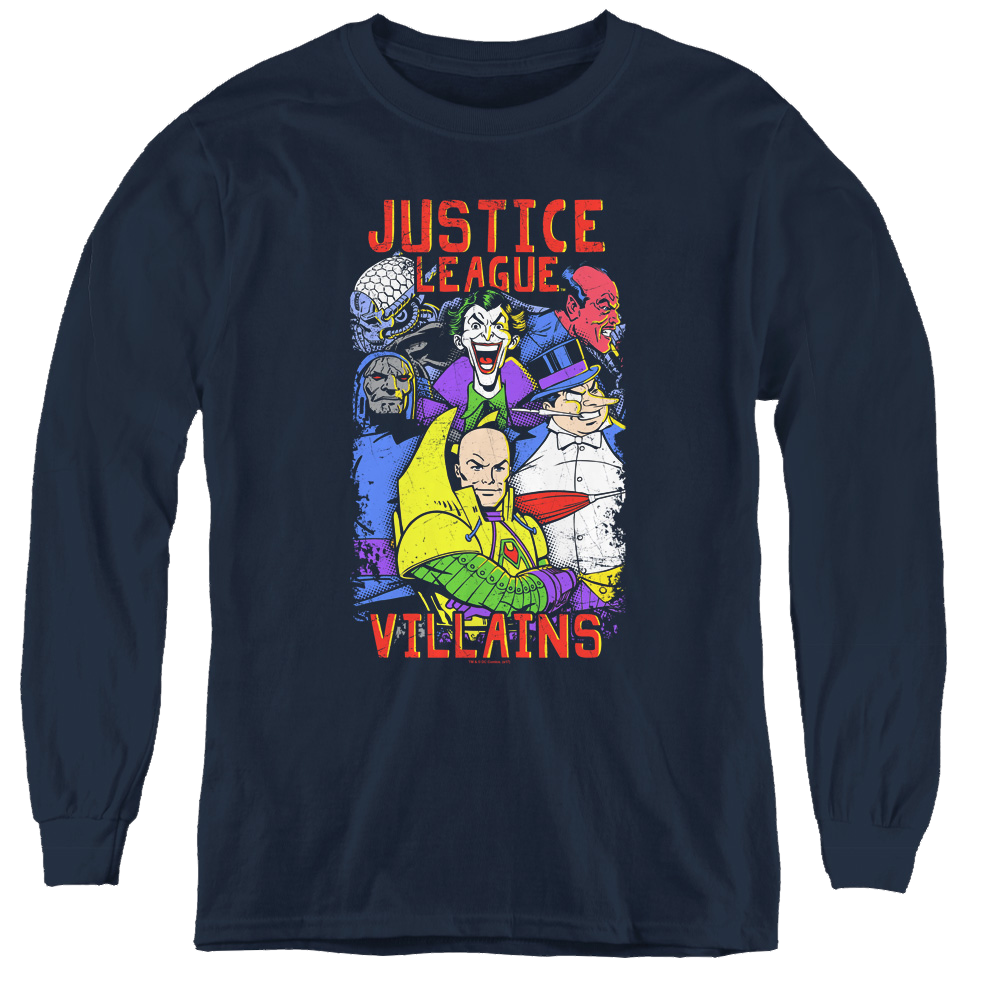 Justice League Villains - Youth Long Sleeve T-Shirt Youth Long Sleeve T-Shirt Justice League   