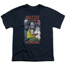 Justice League Villains - Youth T-Shirt Youth T-Shirt (Ages 8-12) Justice League   