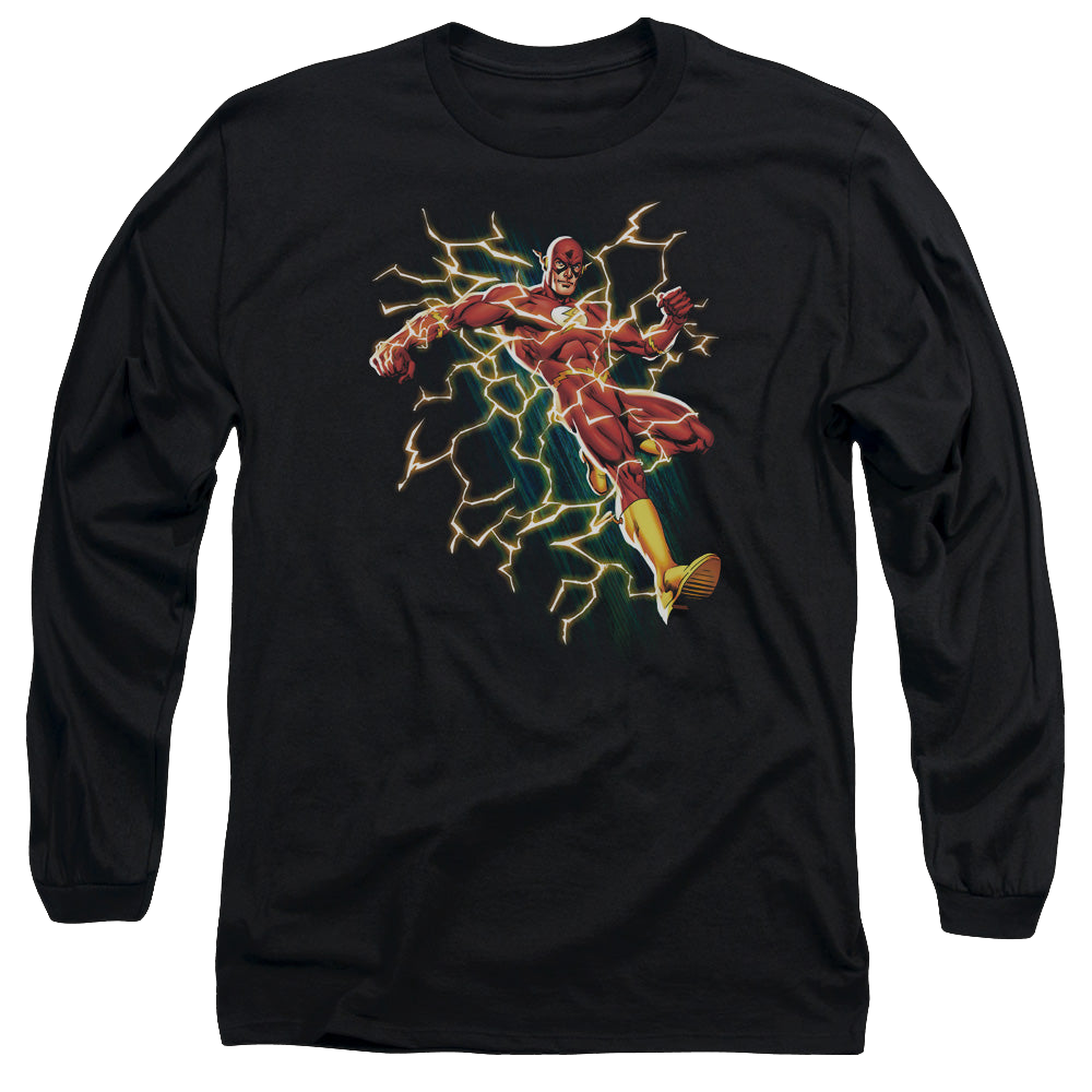 Flash, The Flash Symbol Knockout - Men's Long Sleeve T-Shirt Men's Long Sleeve T-Shirt The Flash   