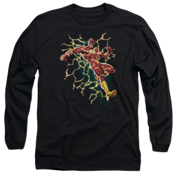 Flash, The Flash Symbol Knockout - Men's Long Sleeve T-Shirt Men's Long Sleeve T-Shirt The Flash   