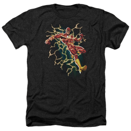 Flash, The Flash Symbol Knockout - Men's Heather T-Shirt Men's Heather T-Shirt The Flash   