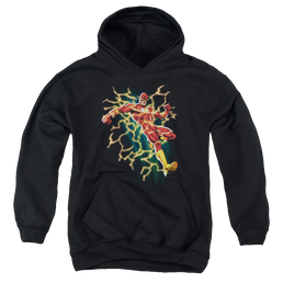 Flash, The Flash Symbol Knockout - Youth Hoodie Youth Hoodie (Ages 8-12) The Flash   