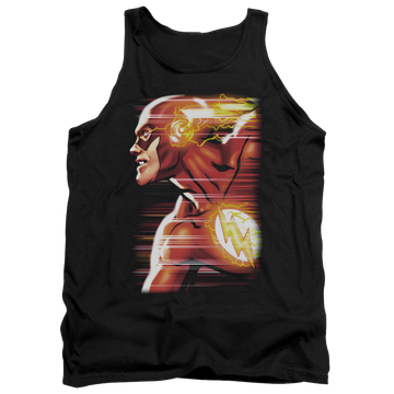 Black men's tank with The Flash Speed Head graphic