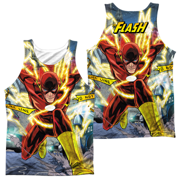 Justice League Police Line men's all-over print tank
