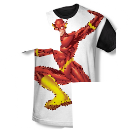 Flash, The Flashbit - Men's Black Back T-Shirt Men's Black Back T-Shirt The Flash   