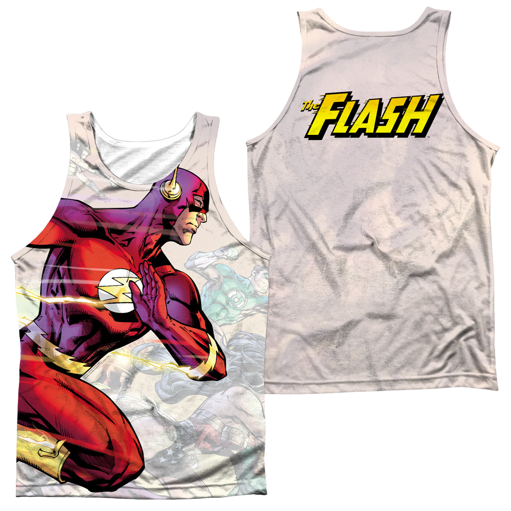 Justice League Taking The Lead Men's All Over Print Tank Men's All Over Print Tank Justice League   