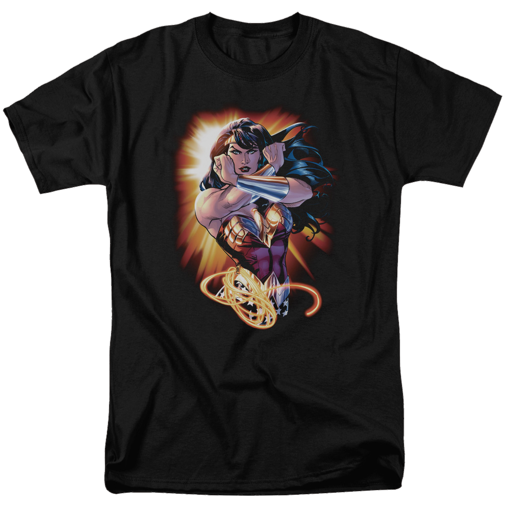 Justice League Wonder Rays Men's Regular Fit T-Shirt Men's Regular Fit T-Shirt Wonder Woman   