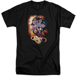 Justice League Wonder Rays Men's Tall Fit T-Shirt Men's Tall Fit T-Shirt Wonder Woman   