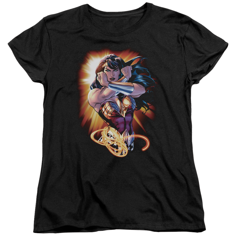 Justice League Wonder Rays Women's T-Shirt Women's T-Shirt Wonder Woman   
