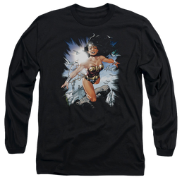 Justice League Of Themyscira Men's Long Sleeve T-Shirt Men's Long Sleeve T-Shirt Wonder Woman   