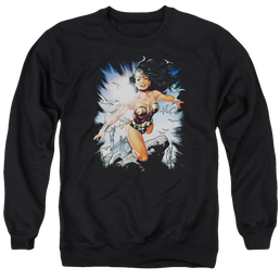 Justice League Of Themyscira Men's Crewneck Sweatshirt Men's Crewneck Sweatshirt Wonder Woman   