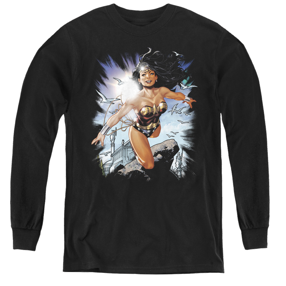 Wonder Woman Of Themyscira - Youth Long Sleeve T-Shirt Youth Long Sleeve T-Shirt Wonder Woman   