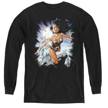 Wonder Woman Of Themyscira - Youth Long Sleeve T-Shirt Youth Long Sleeve T-Shirt Wonder Woman   
