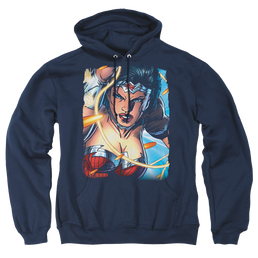 Justice League Scowl Pullover Hoodie Pullover Hoodie Wonder Woman   