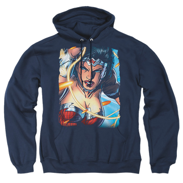 Justice League Scowl Pullover Hoodie Pullover Hoodie Wonder Woman   