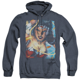 Wonder Woman Scowl - Heather Pullover Hoodie Heather Pullover Hoodie Wonder Woman   