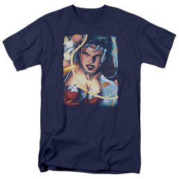 Justice League Scowl Men's Regular Fit T-Shirt Men's Regular Fit T-Shirt Wonder Woman   