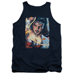Justice League Scowl Men's Tank Men's Tank Wonder Woman   