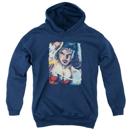 Wonder Woman Scowl - Youth Hoodie Youth Hoodie (Ages 8-12) Wonder Woman   