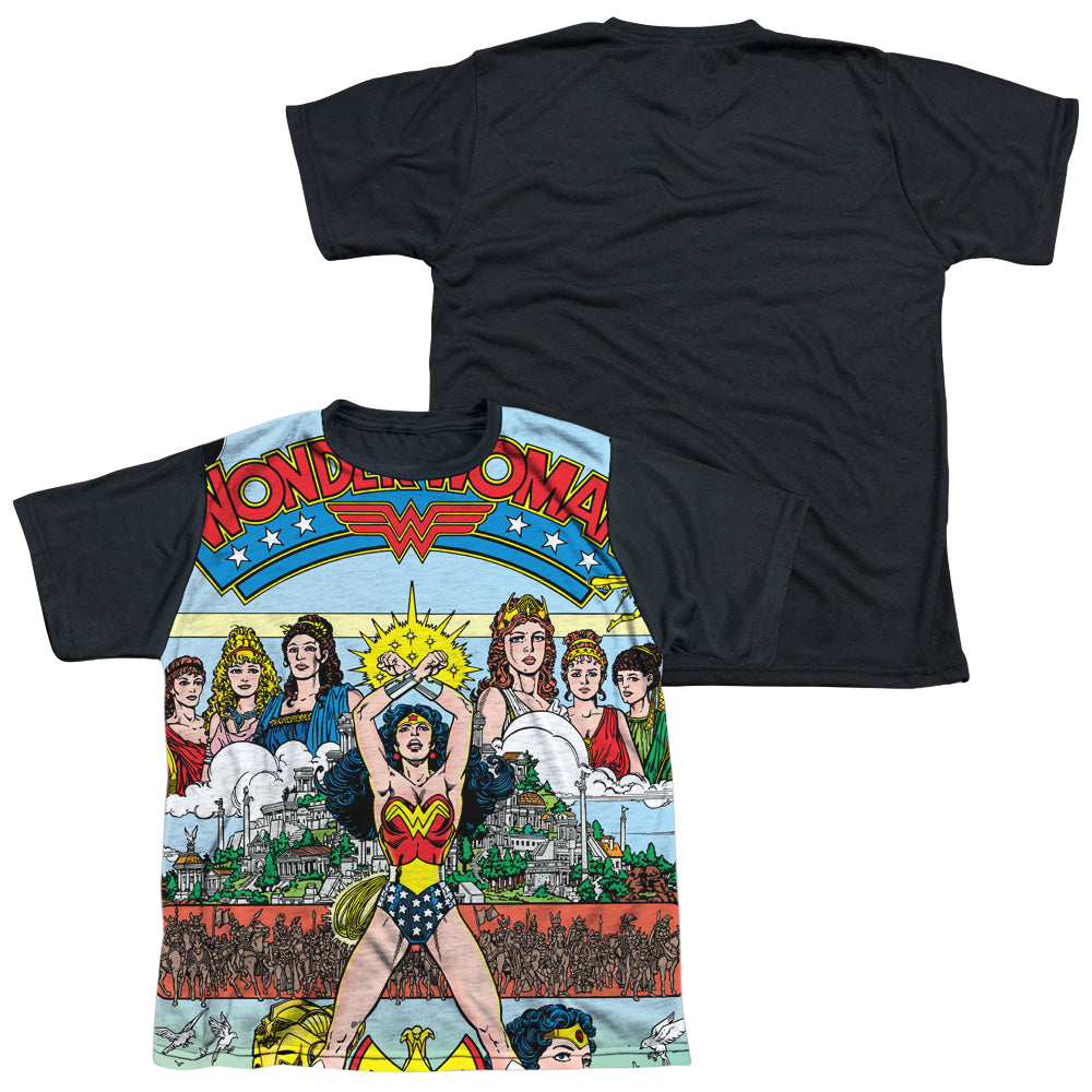 Wonder Woman No 1 Cover - Youth Black Back T-Shirt Youth Black Back T-Shirt (Ages 8-12) Wonder Woman   