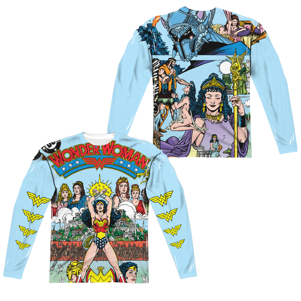 Justice League No 1 Cover Men's All-Over Print T-Shirt Men's All-Over Print Long Sleeve Wonder Woman   