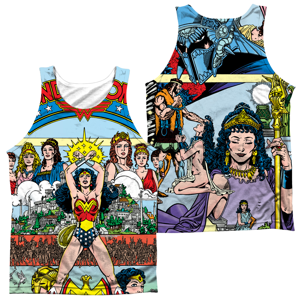 Justice League No 1 Cover Men's All Over Print Tank Men's All Over Print Tank Wonder Woman   