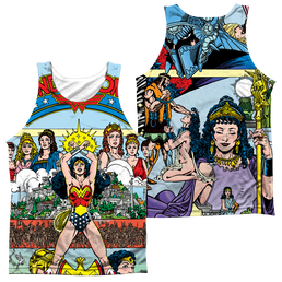 Justice League No 1 Cover Men's All Over Print Tank Men's All Over Print Tank Wonder Woman   
