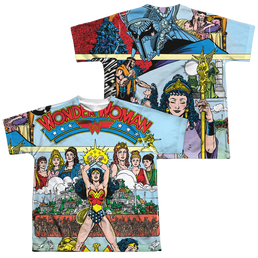 Wonder Woman No 1 Cover (Front/Back Print) - Youth All-Over Print T-Shirt Youth All-Over Print T-Shirt (Ages 8-12) Wonder Woman   