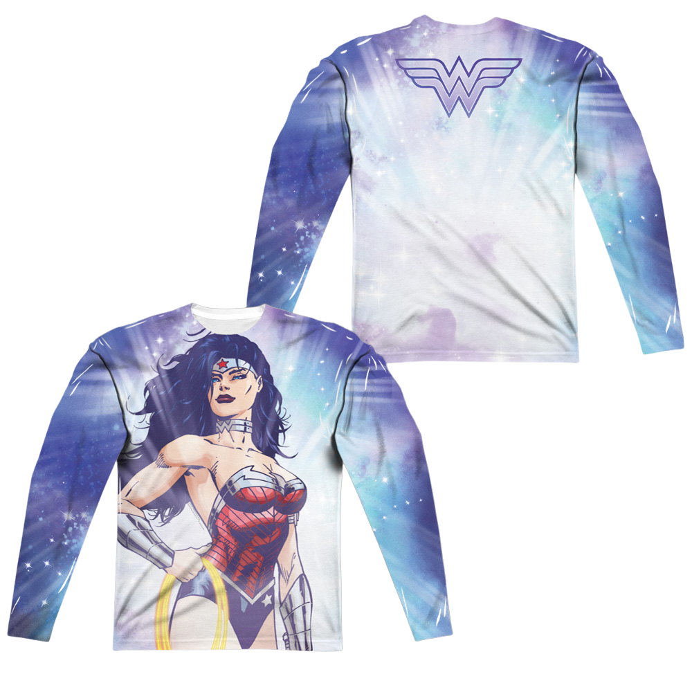 Justice League Warrior Goddess Men's All-Over Print T-Shirt Men's All-Over Print Long Sleeve Wonder Woman   