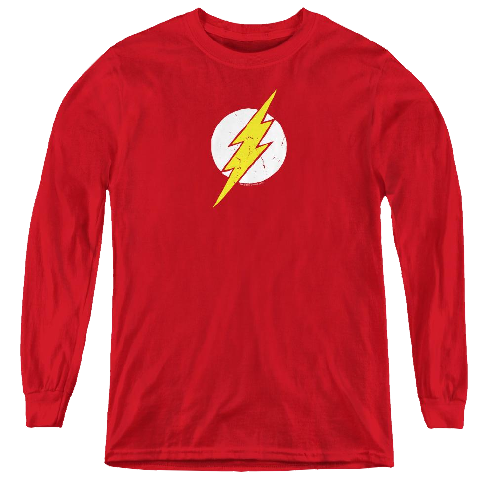 Flash, The Rough Flash - Youth Long Sleeve T-Shirt Youth Long Sleeve T-Shirt The Flash   