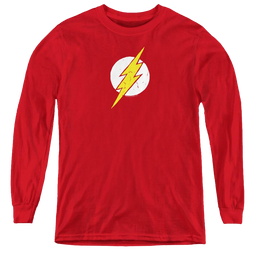 Flash, The Rough Flash - Youth Long Sleeve T-Shirt Youth Long Sleeve T-Shirt The Flash   
