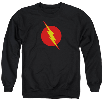 Black men's crewneck sweatshirt with The Flash Reverse Flash graphic