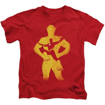 Red kid's t-shirt for ages 4 to 7 with Flash Knockout graphic