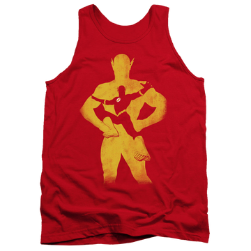 Red men's tank with Flash Knockout graphic