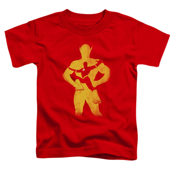 Red toddler t-shirt with Flash Knockout graphic
