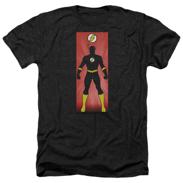 Charcoal men's heather t-shirt with Flash Block graphic