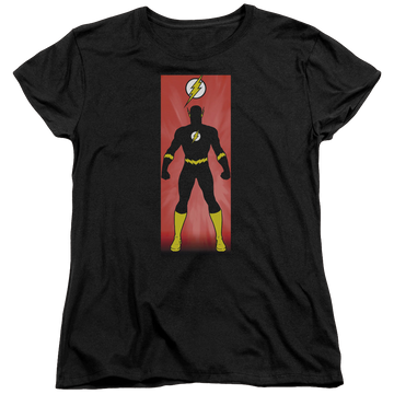 Black women's t-shirt with Flash Block graphic